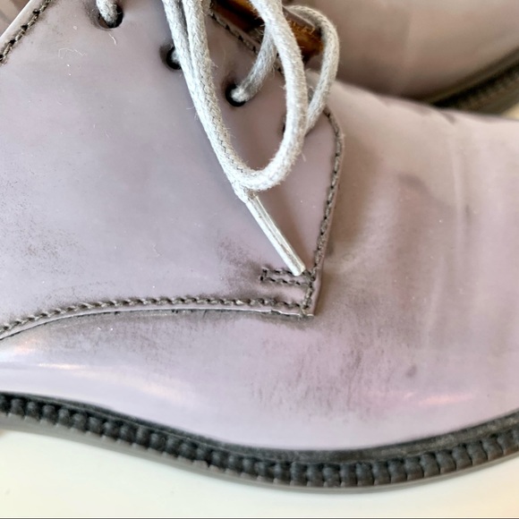 ADOLFO CARLI Italian Leather Gray Oxfords—SZ. 6 - Picture 8 of 16
